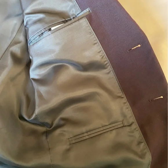 Calvin Klein suit blazer eggplant / Aubergine - Picture 11 of 14